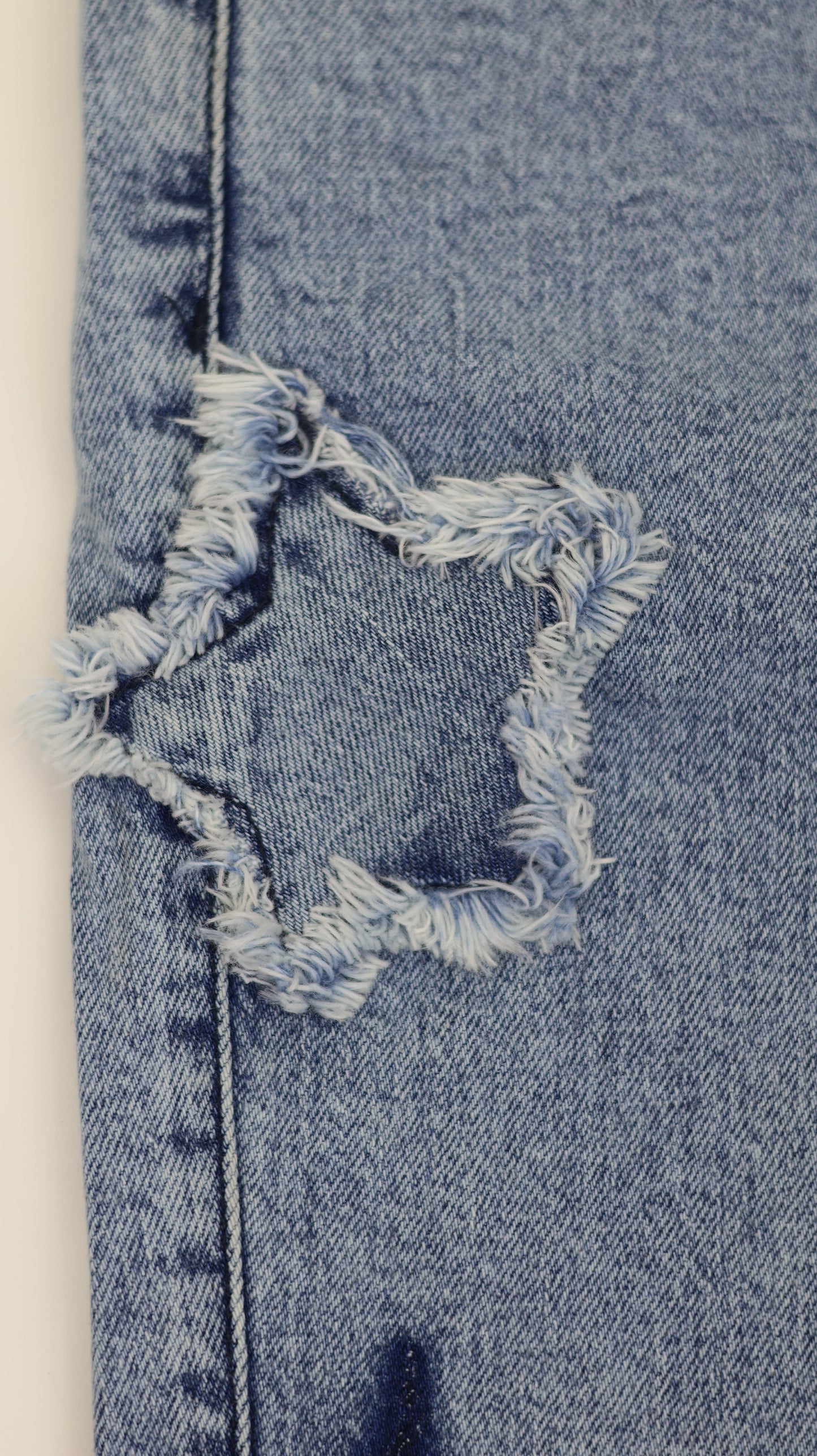 K18 Junior Girls’ Star Cut Flare Jeans LT Blue