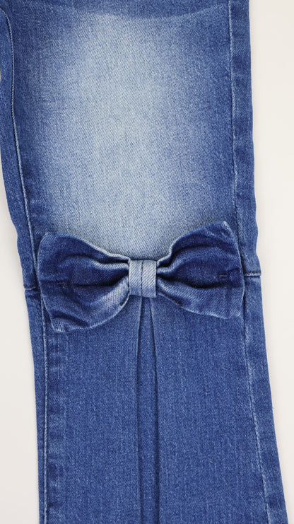 K19 Junior Girls’ Bow Boot Cut Flare Jeans