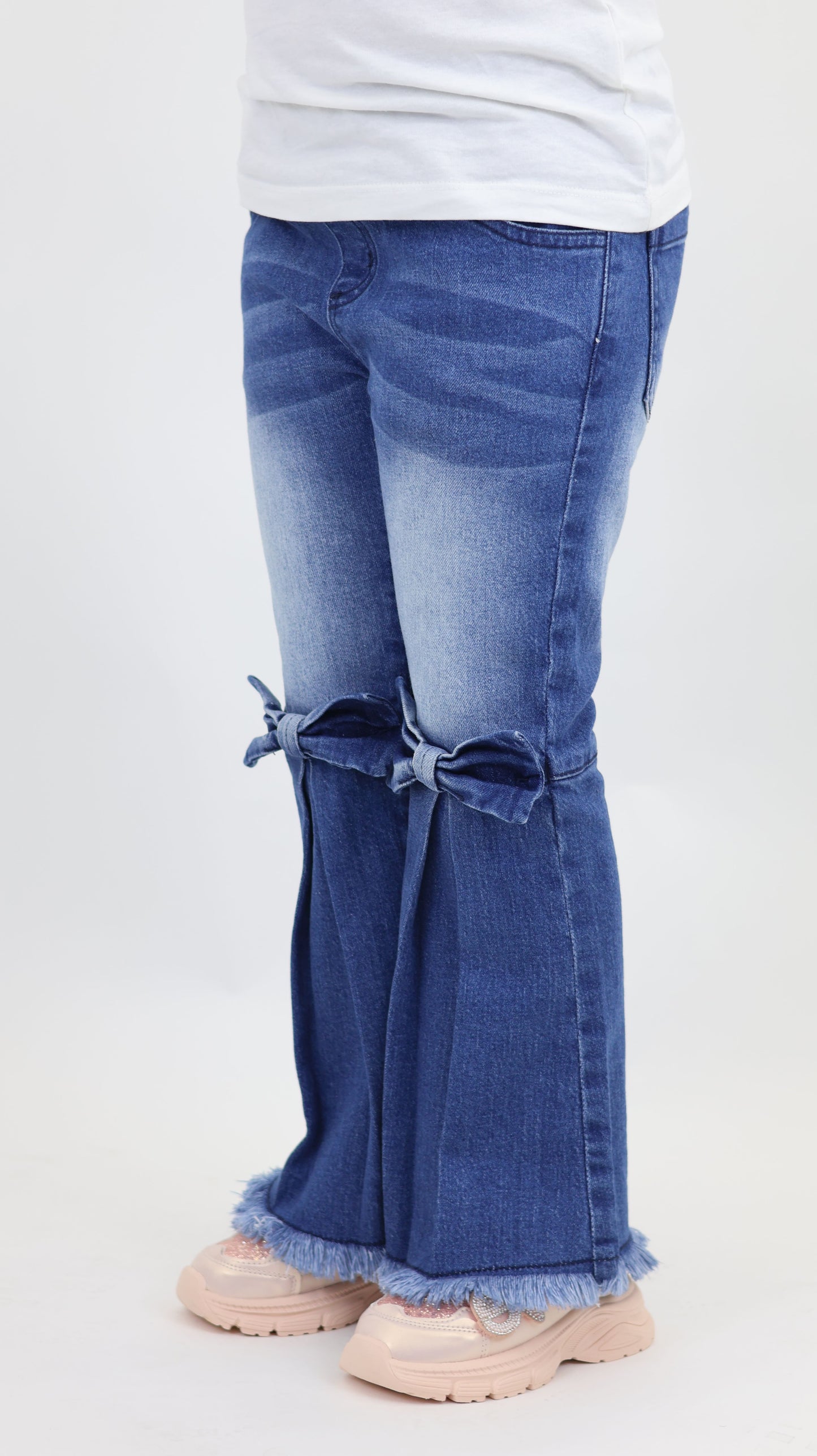 K19 Junior Girls’ Bow Boot Cut Flare Jeans