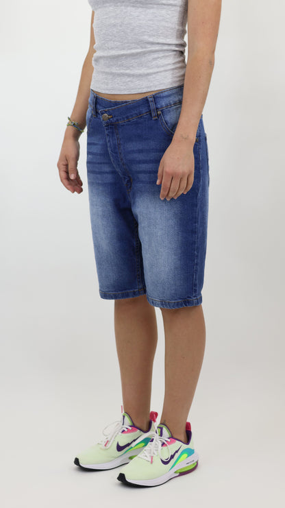 W11 Melbourne Women’s Denim Shorts Mid Blue