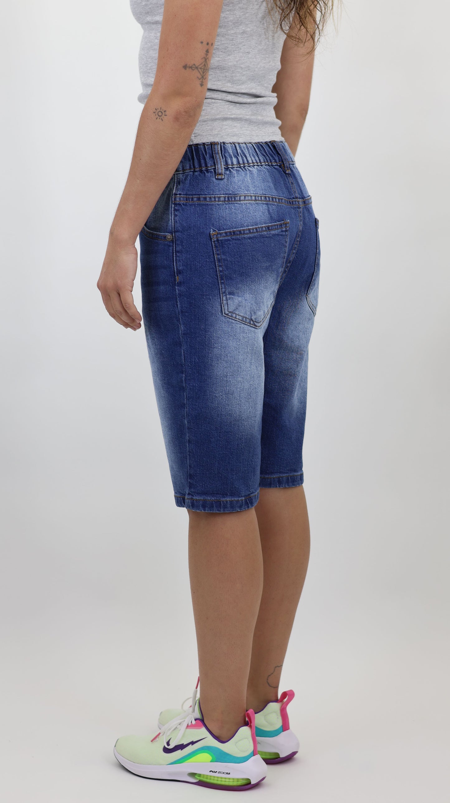 W11 Melbourne Women’s Denim Shorts Mid Blue