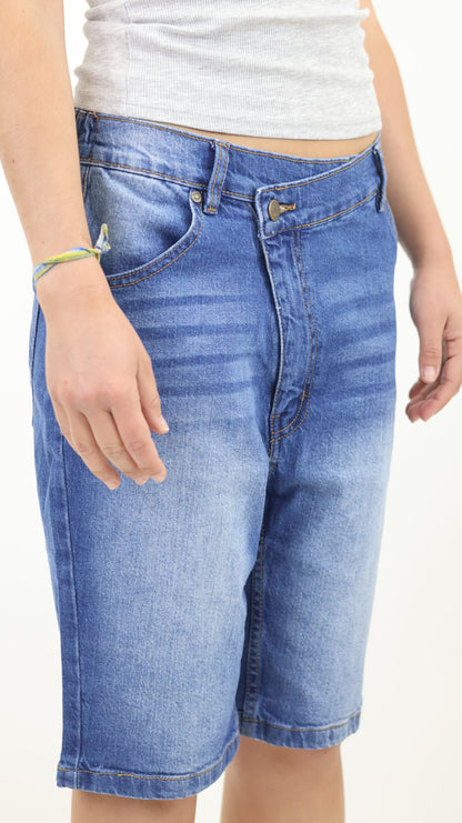 W11 Melbourne Women’s Denim Shorts Mid Blue