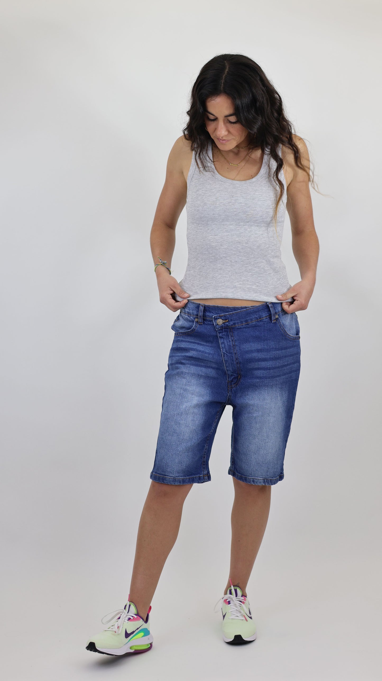W11 Melbourne Women’s Denim Shorts Mid Blue