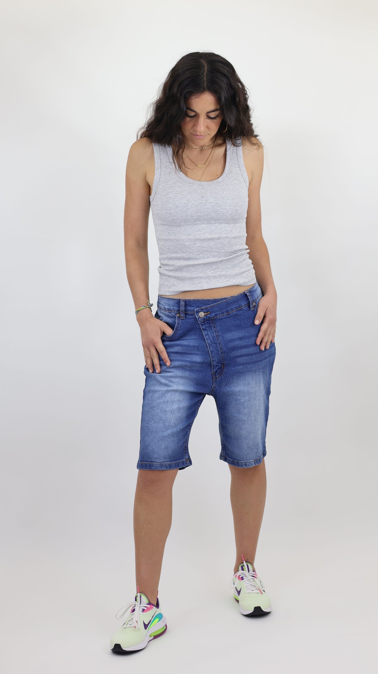 W11 Melbourne Women’s Denim Shorts Mid Blue